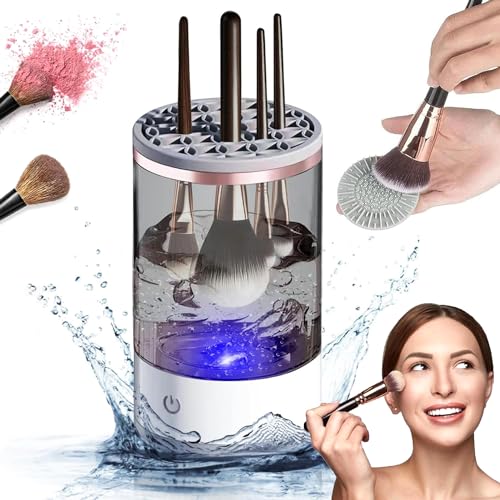 New electric makeup tool cleaner automatic USB plug-in lazy person brush tool storage box