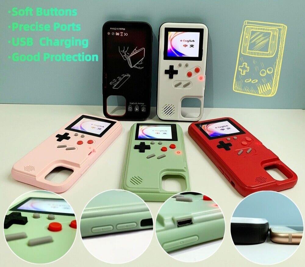 Playable Video Game Retro Cute Gameboy Phone Case Cover for iPhone