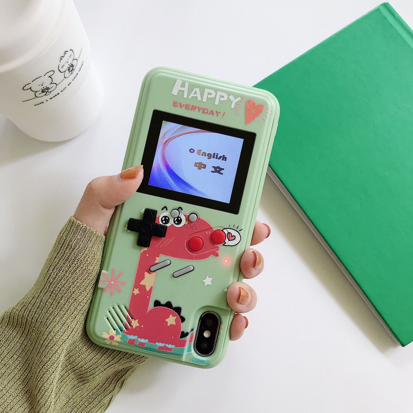 Playable Video Game Retro Cute Gameboy Phone Case Cover for iPhone